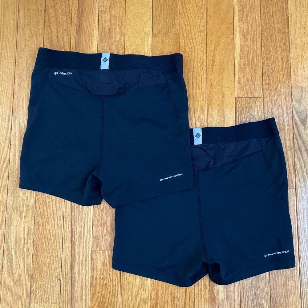Columbia Omni Freeze Black Running Shorts
